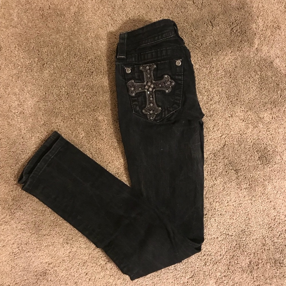 Black miss me jeans
